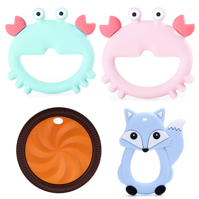 Adsorbable Antiwear प्राकृतिक रबर खिलौना, प्यारा Hevea प्राकृतिक रबर Teether